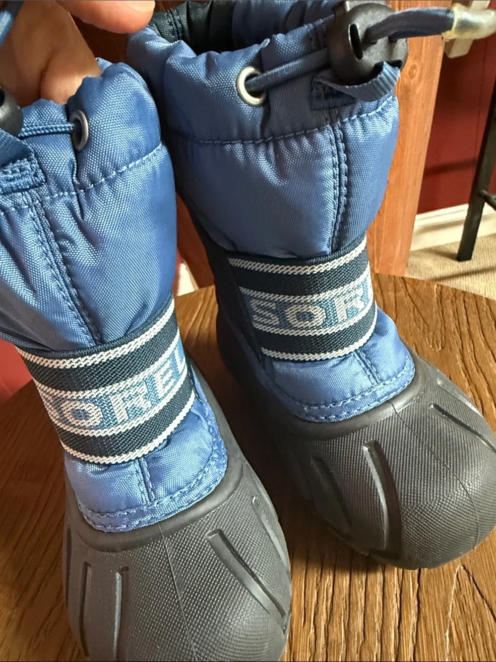 Sorel Kids Blue Pull-Cord  Snow Boots